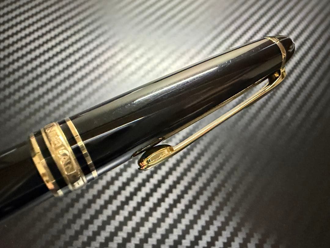 極美品 エボナイト芯 モンブラン 144 ブラック 全金 EF 極細字 万年筆