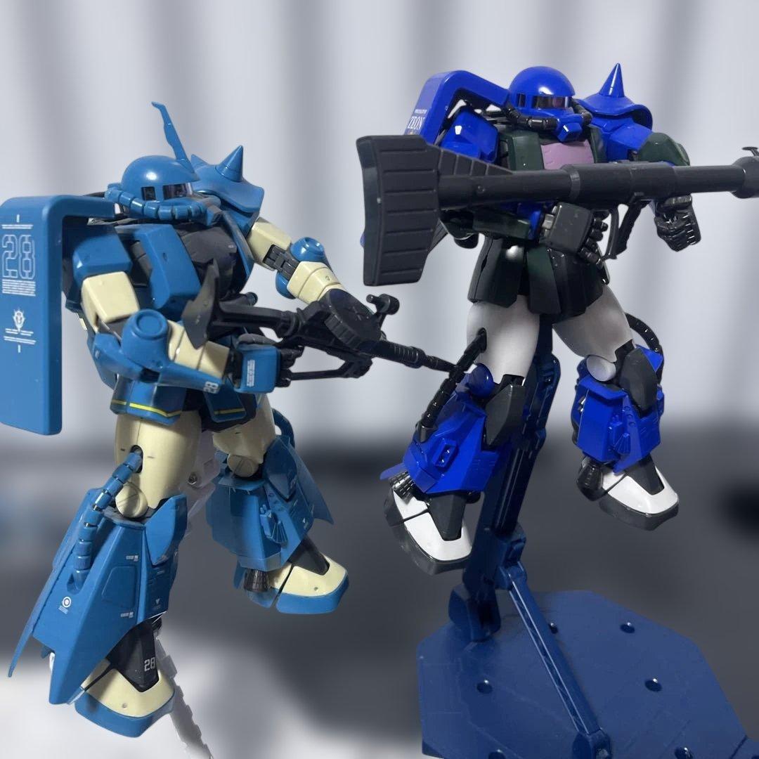 MG1/100ロバートギリアム専用ザクⅡと MGアナベルガトー専用ザクⅡの2体
