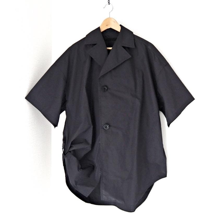 NILøS ニルズ 2020ss タフタ シャツ ジャケット 2 黒 ユリウス