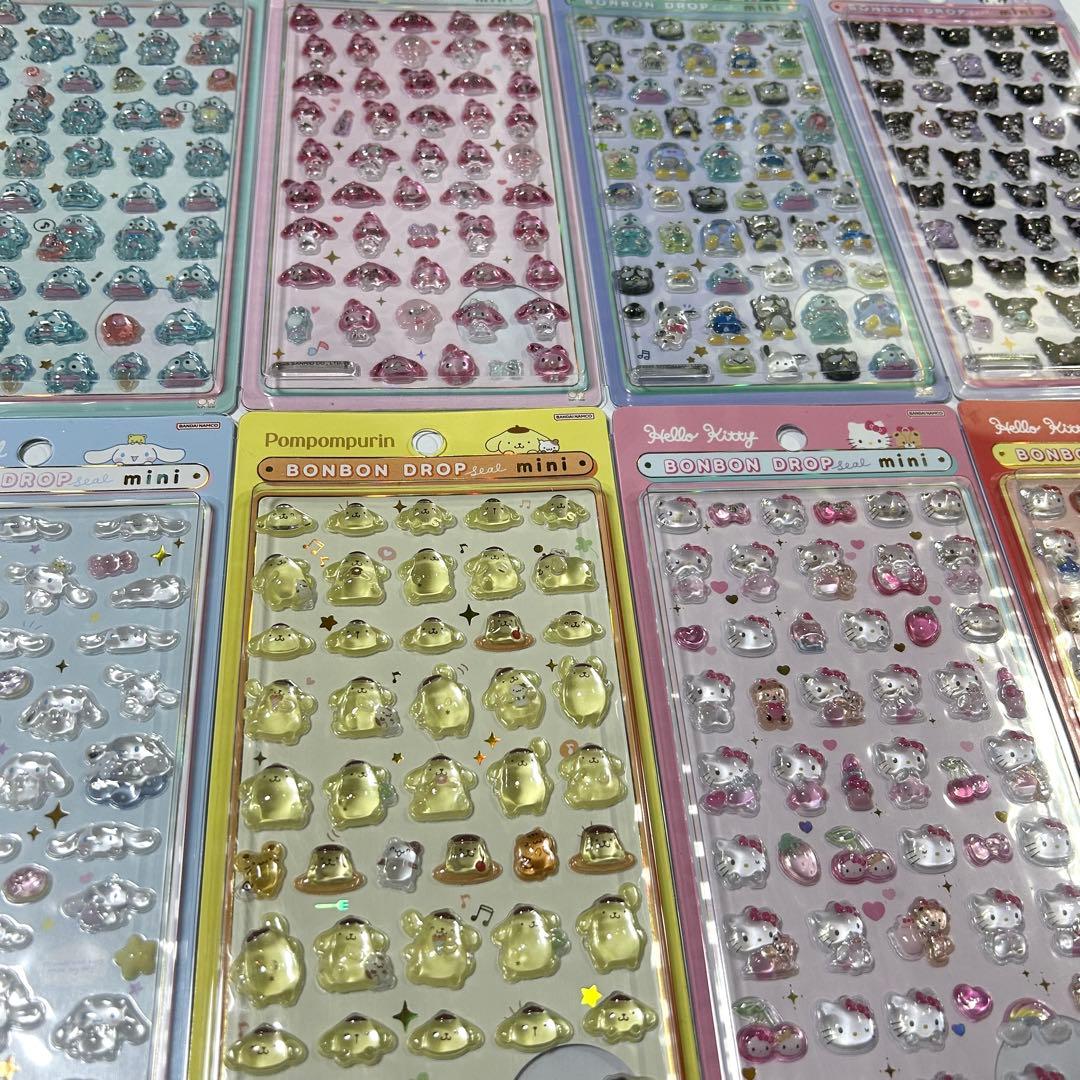 正規品 新作 サンリオ ボンボンドロップシール mini ミニ ボンドロ コンプ