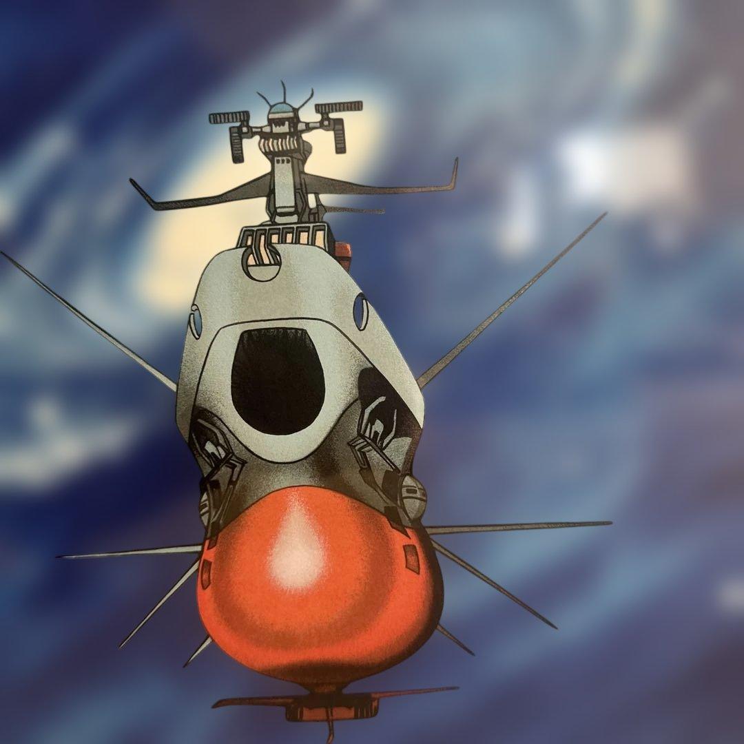 松本零士　宇宙戦艦ヤマト「テレサ銀河への想い」　シルクスクリーン