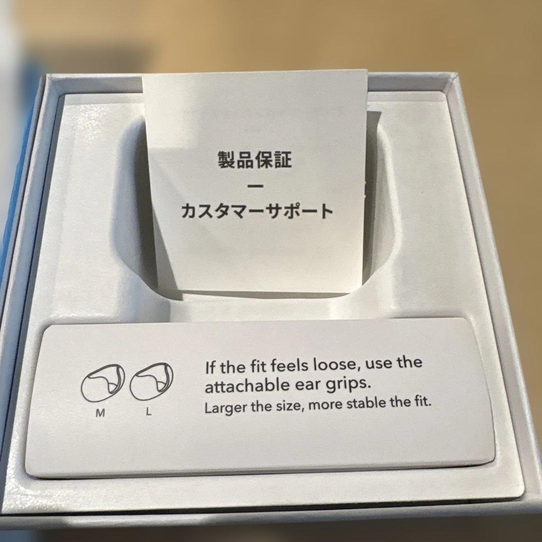 AeroClip ブラック ワイヤレスイヤホン　イヤーカフ型　片耳