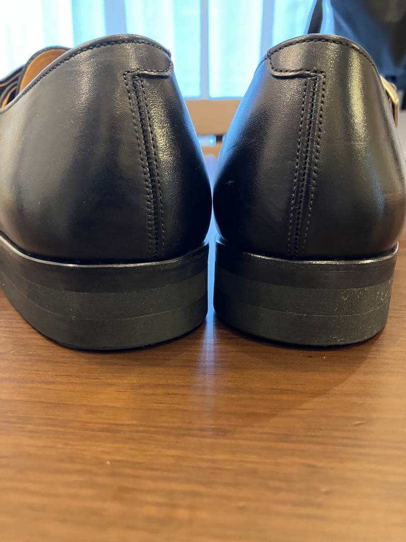 【美品】箱なし BRUNO ブルーノ ダブルモンクシューズ ブラック size7