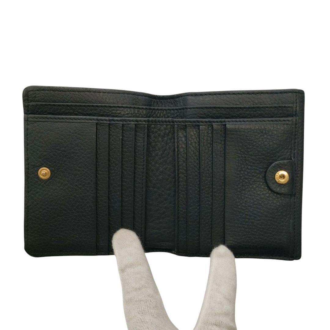 クロエ　二つ折り財布　マーシースクエアウォレット　ブラック　MARCIE