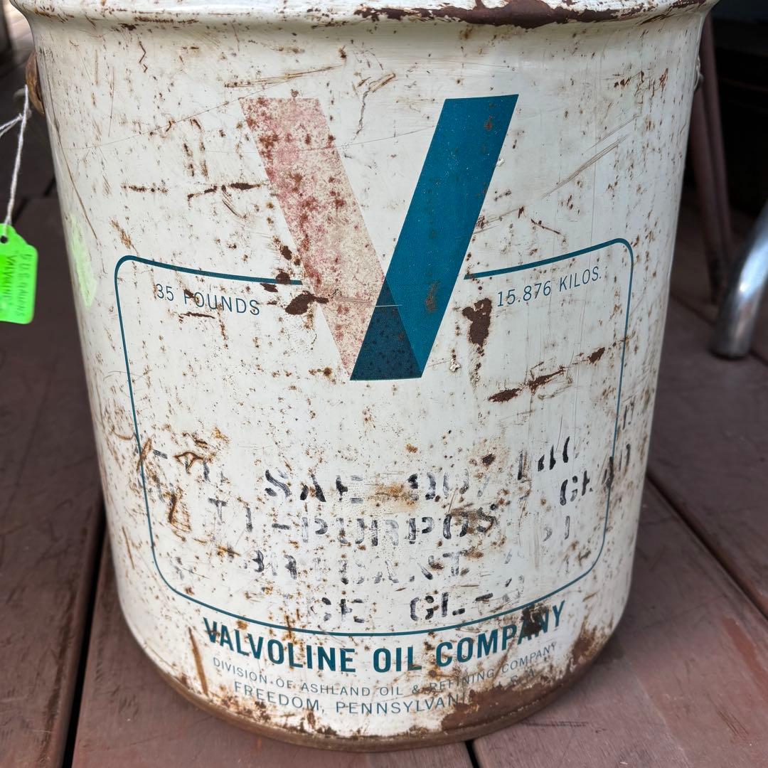 USA VINTAGE 1960s VALVOLINE 5ガロン缶