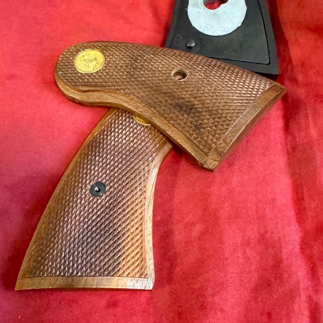 タナカ？実物？ コルトパイソン サービスサイズ 木製グリップ