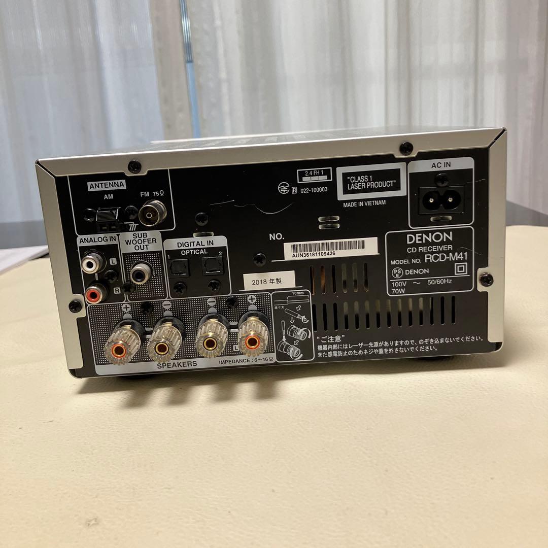 DENON CDレシーバー RCD-M41SP 整備動作品 2018年製