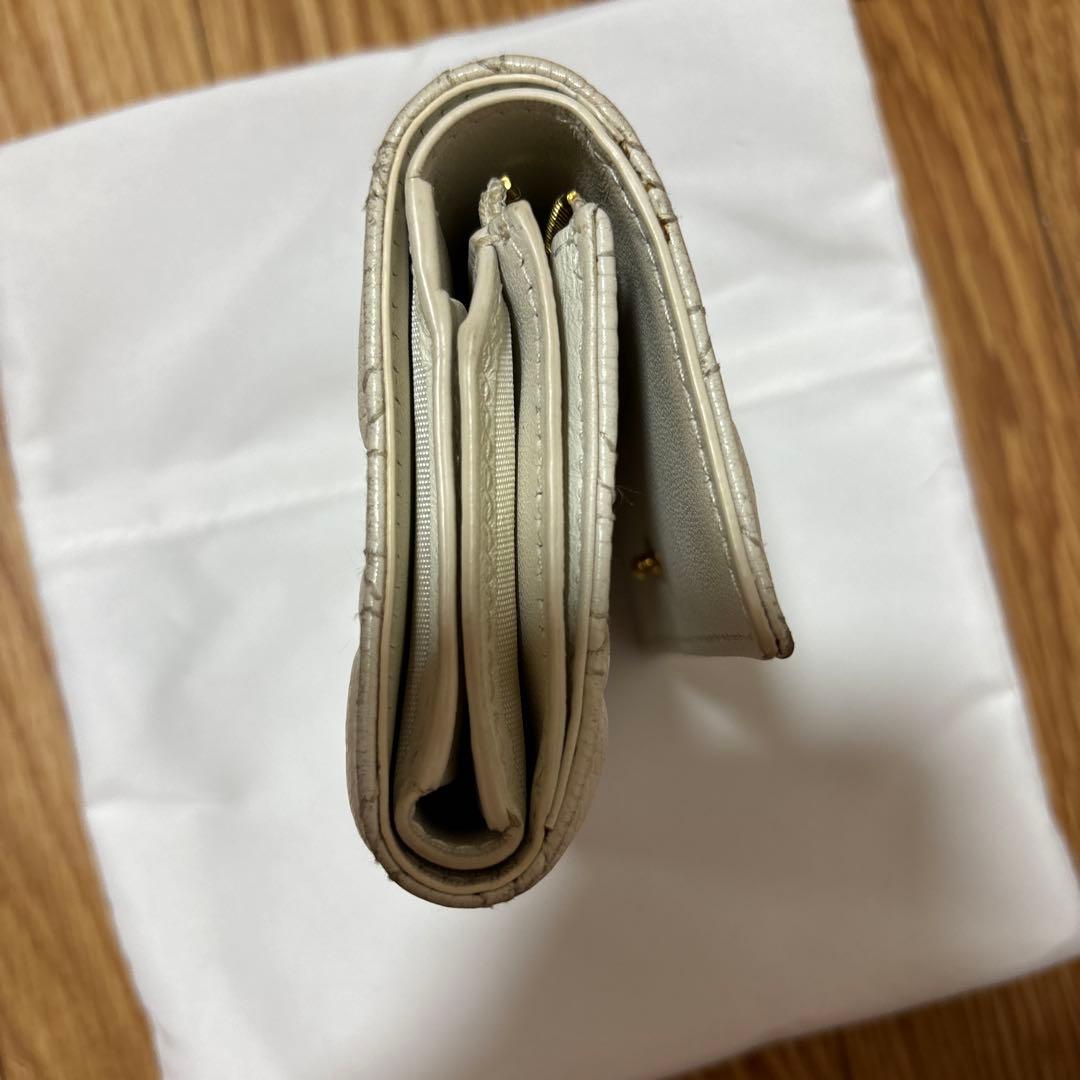 Dior 日本限定 ハート ホワイト 三つ折り財布