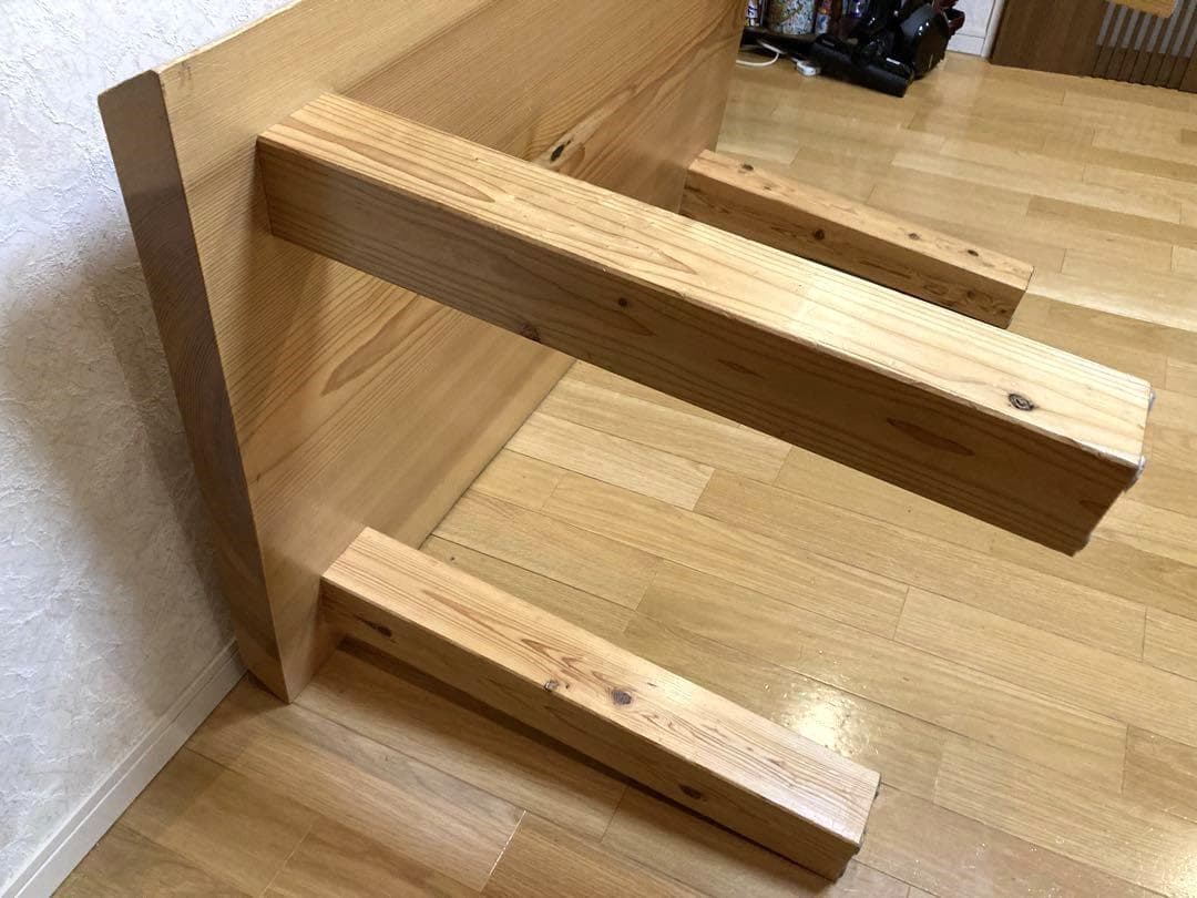 希少 ビンテージ 一枚板 ダイニングテーブル 木製 天然木 135cm 現状