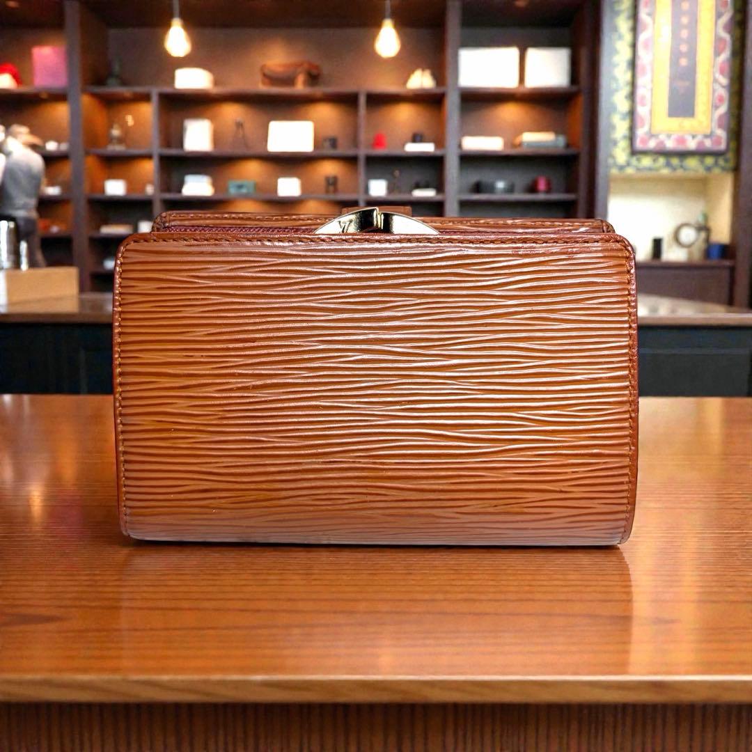 美品　LOUIS VUITTON ルイヴィトン エピ 財布 ブラウン　がま口