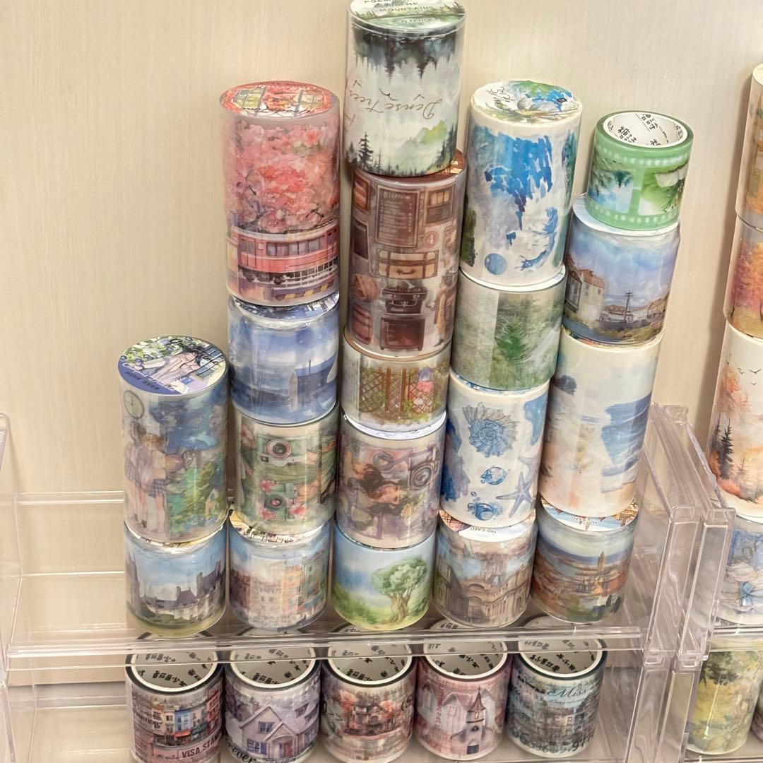 58点セット　海外マスキングテープ　大量まとめ売り　マステ　シール　pet 手帳