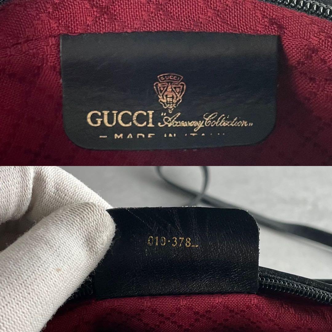 定番✨ GUCCI ショルダーバッグ GGキャンバス シェリーライン ブラック