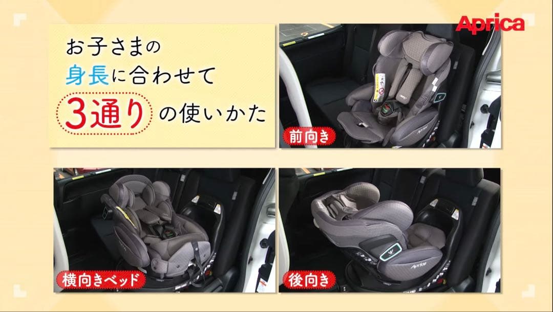 【マルコ】Apricaフラディアグロウ isofixプレミアム360