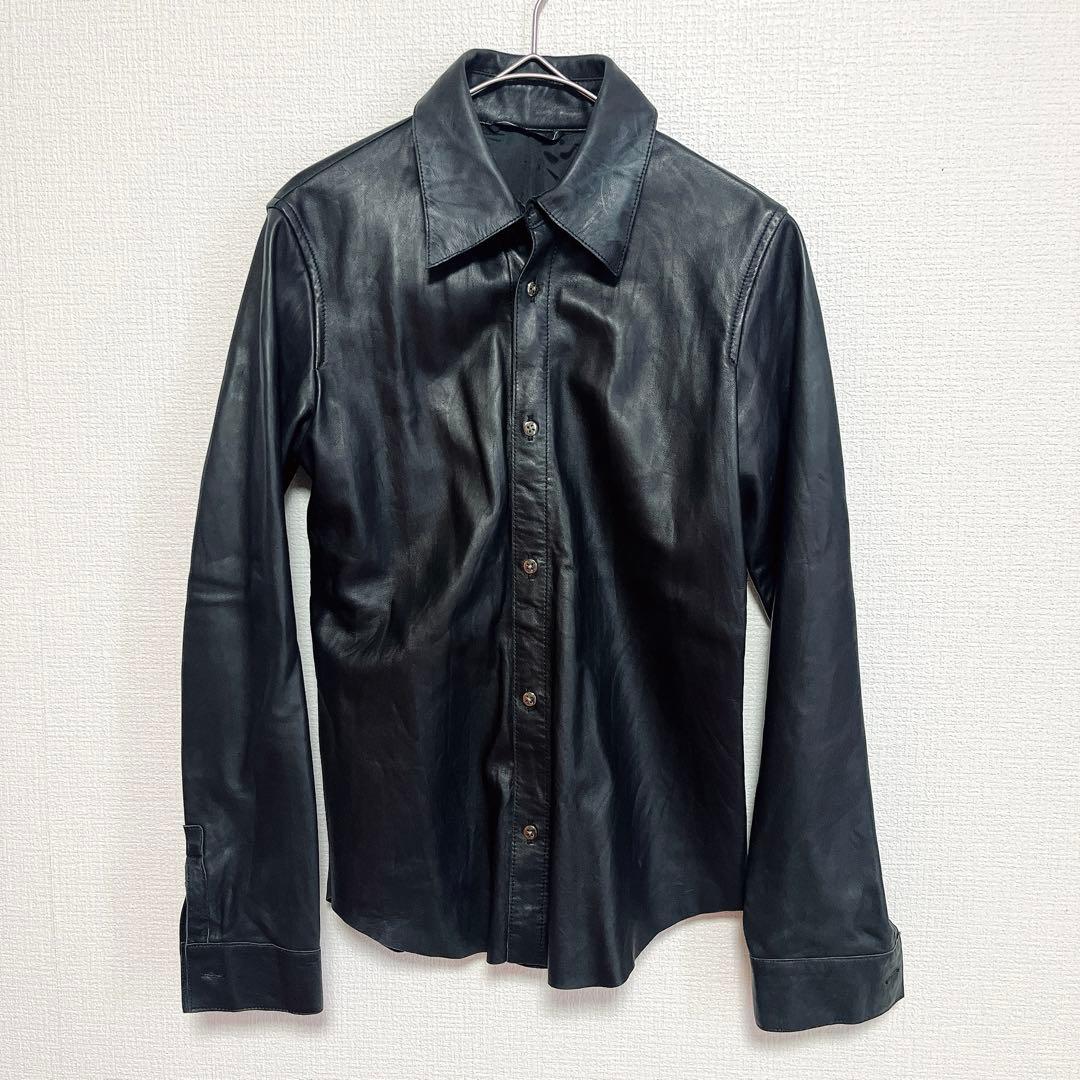 Edition ラムレザーのライダースジャケット　ブラック　革ジャン　羊革