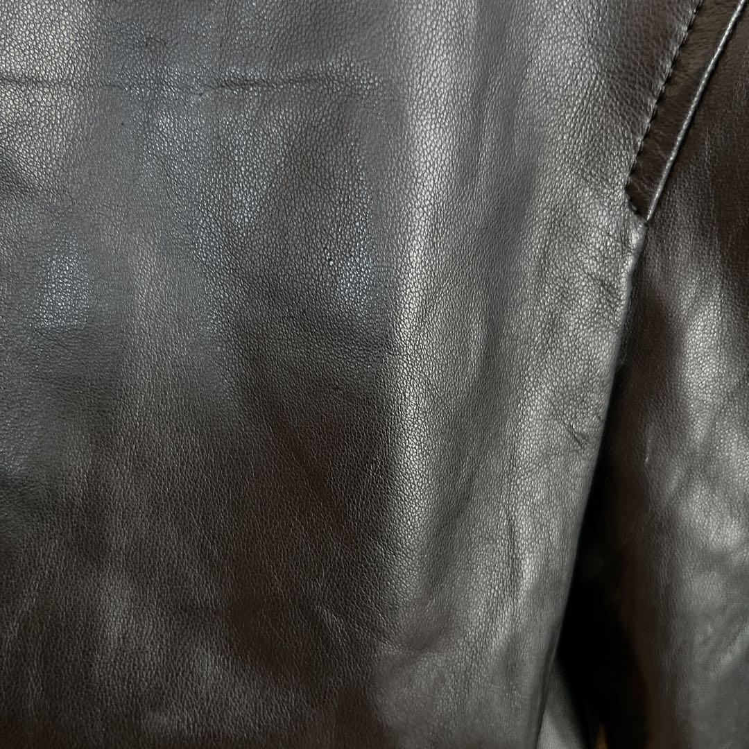 Edition ラムレザーのライダースジャケット　ブラック　革ジャン　羊革