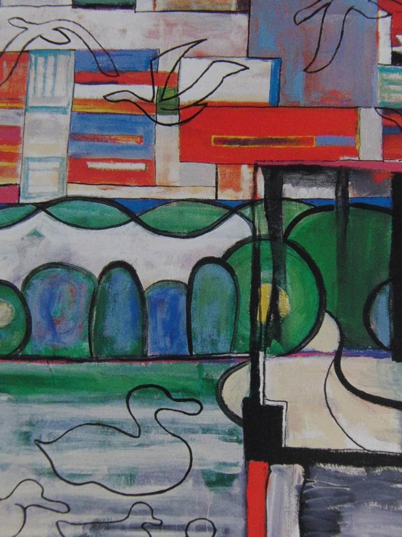 根岸正、【あーしたてんきにナーァレ】、希少な額装用画集より、新品額装付