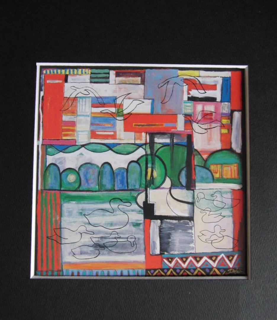 根岸正、【あーしたてんきにナーァレ】、希少な額装用画集より、新品額装付