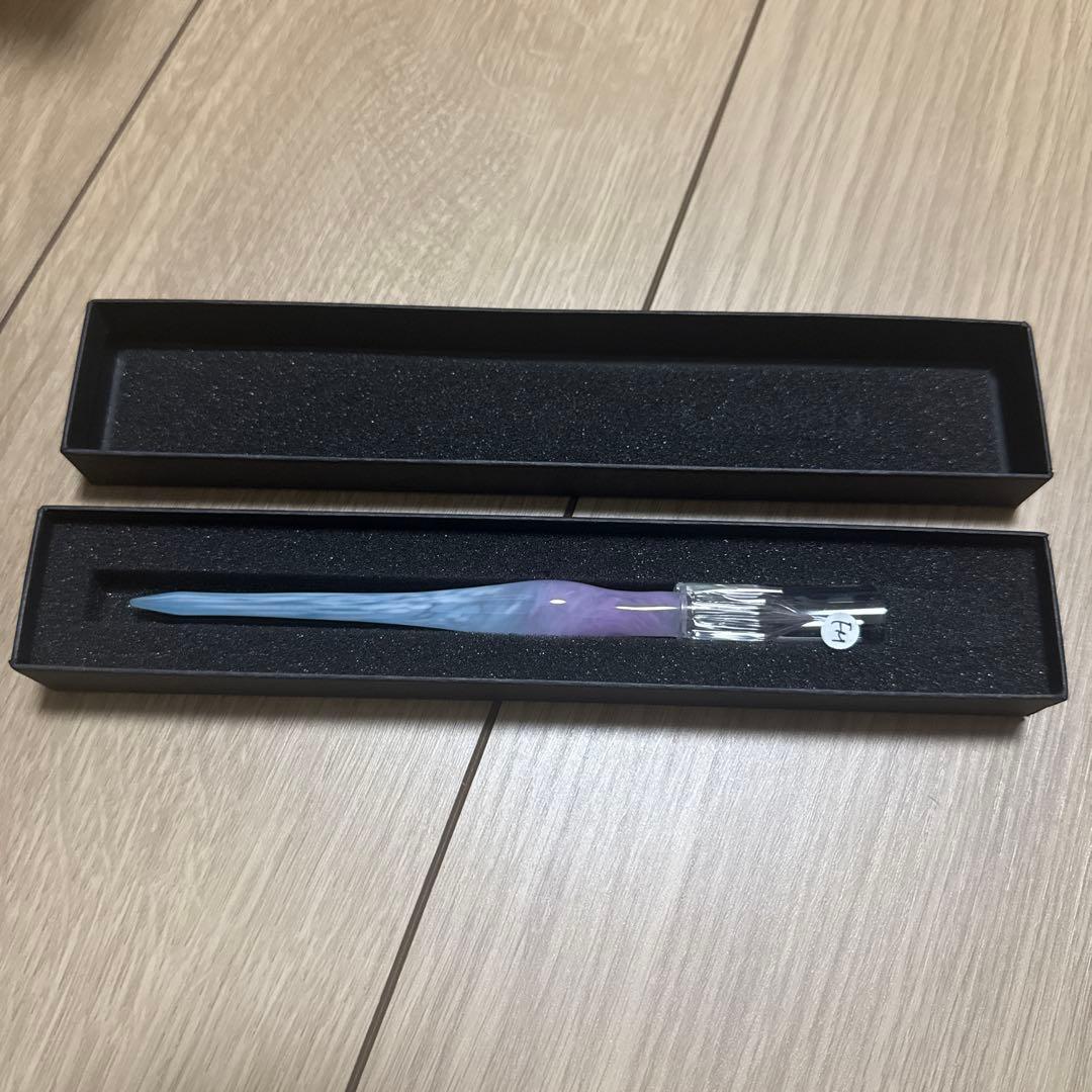 aun ガラスペン 中細(FM)【オーヴェルシーの運河】大原美術館×うさぎや