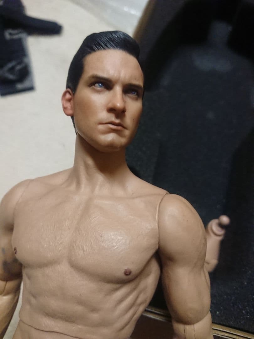 レア物！1/6ヘッド スパイダーマン ブラックコスチューム版