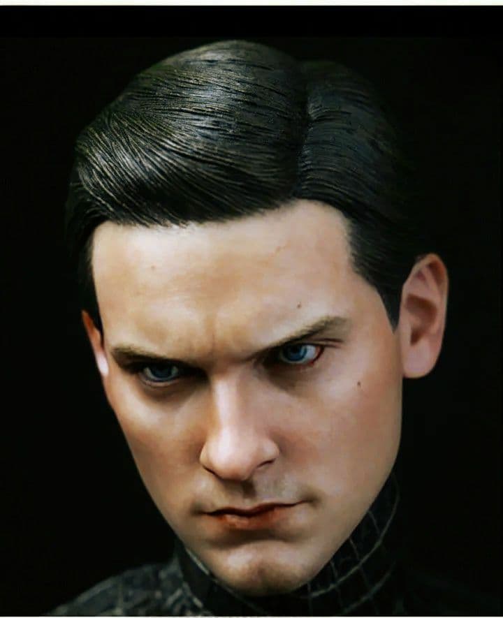 レア物！1/6ヘッド スパイダーマン ブラックコスチューム版