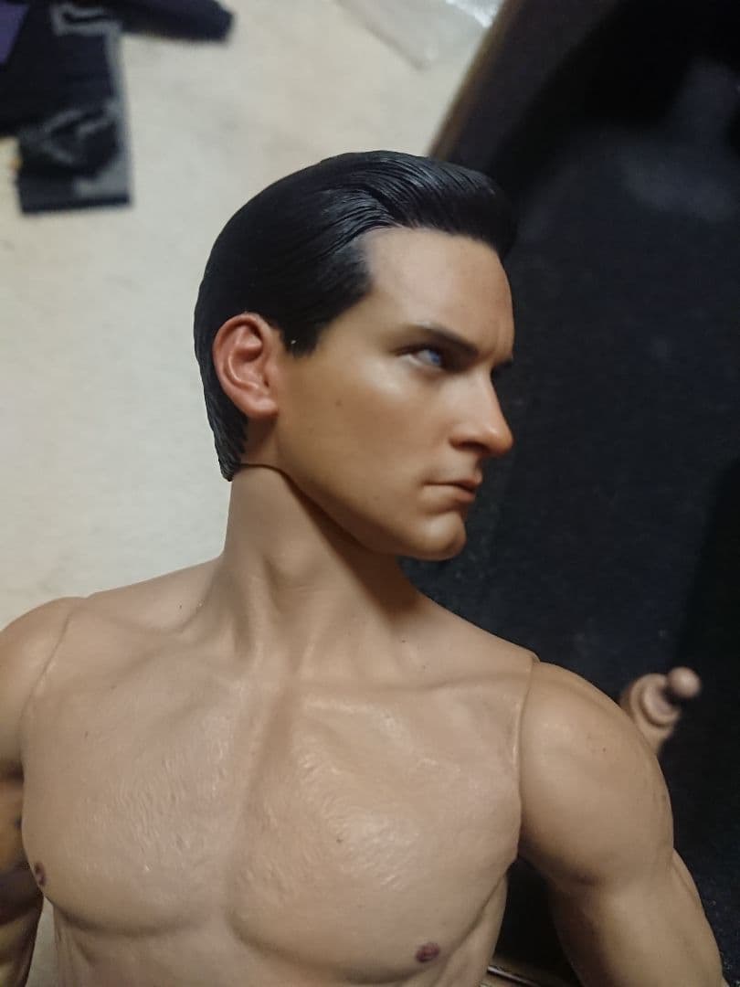 レア物！1/6ヘッド スパイダーマン ブラックコスチューム版