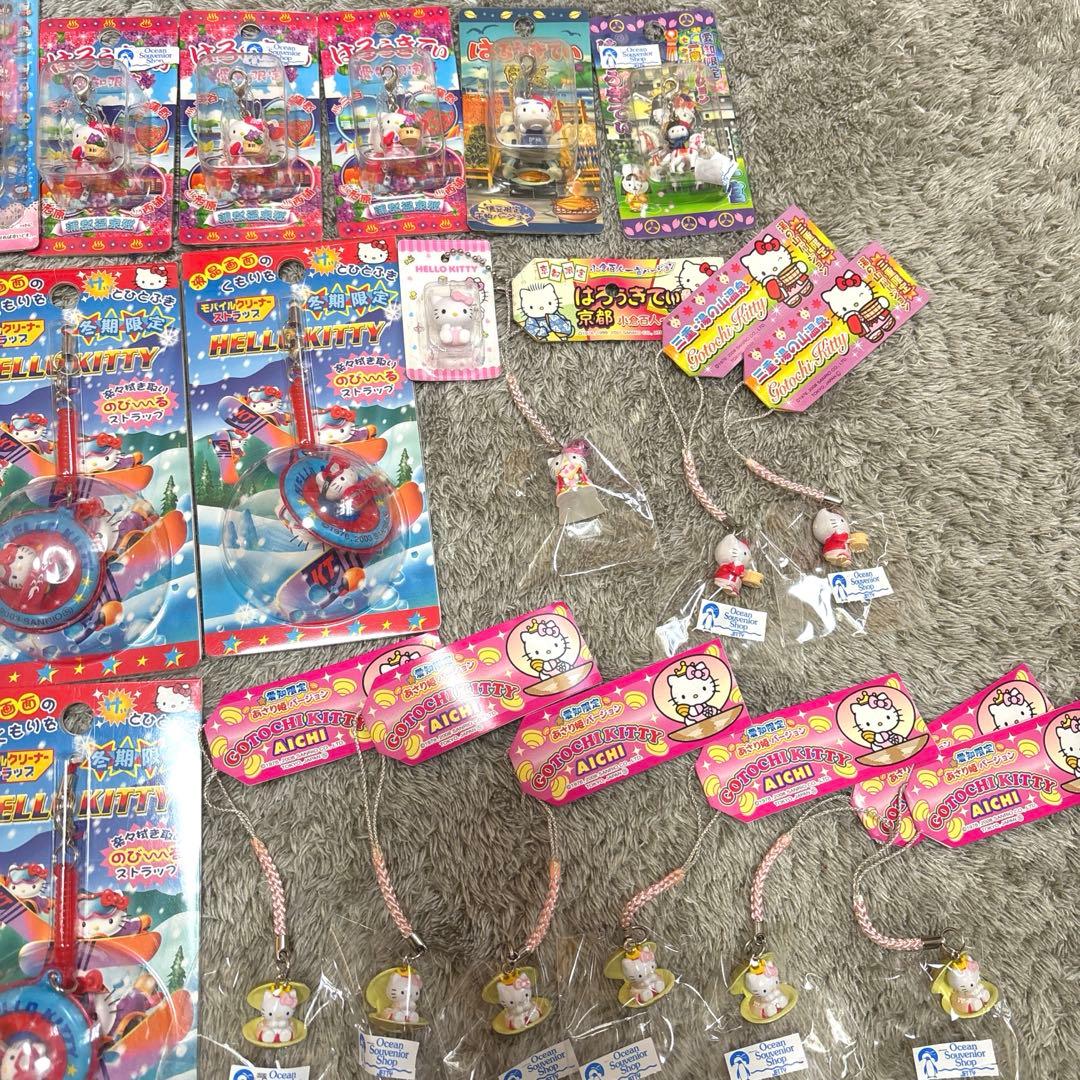 ハローキティ ご当地 根付けストラップ 38点セット