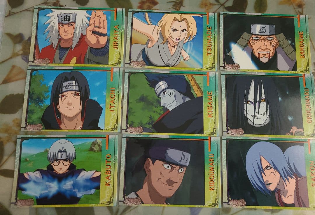 NARUTO ナルト ブロマイドカード 58枚