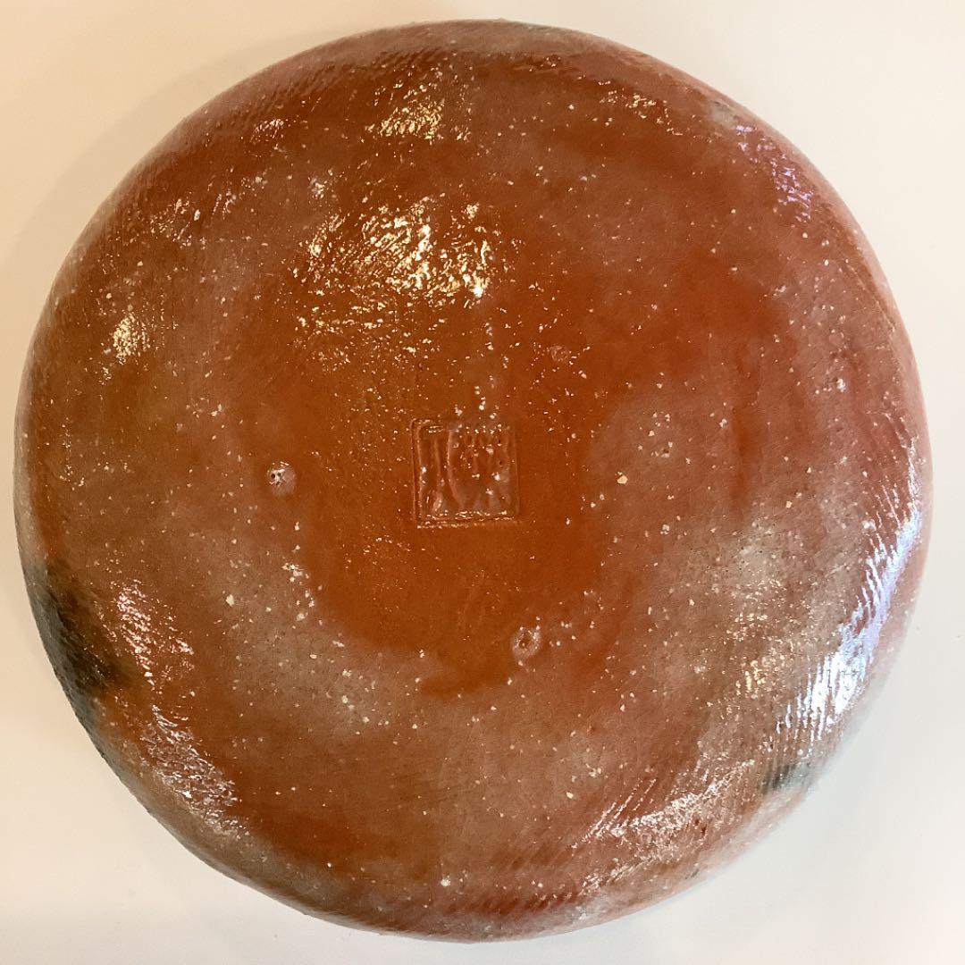 【茶道具】赤楽　灰器　吉村楽入作