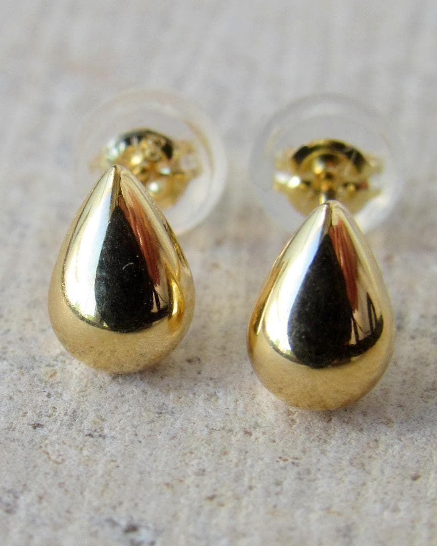まる様　ピアス 18K 18金 つけっぱなし スタッドピアス しずく 無垢 金