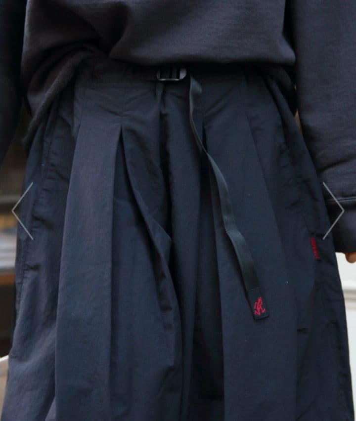 【美品】GRAMICCI NYLON FLARE PANTS ブラック M
