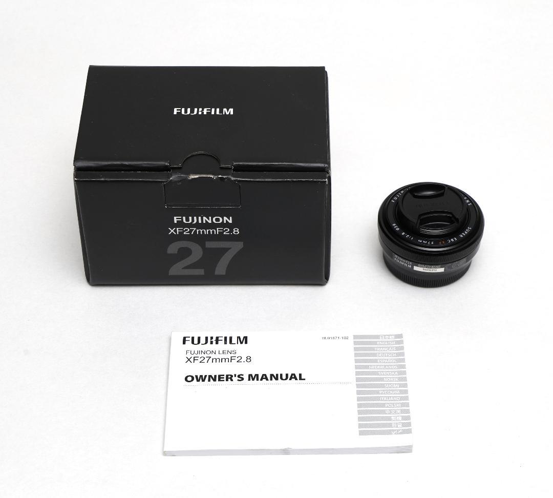 新品同様　FUJIFILM XF 27mm F2.8