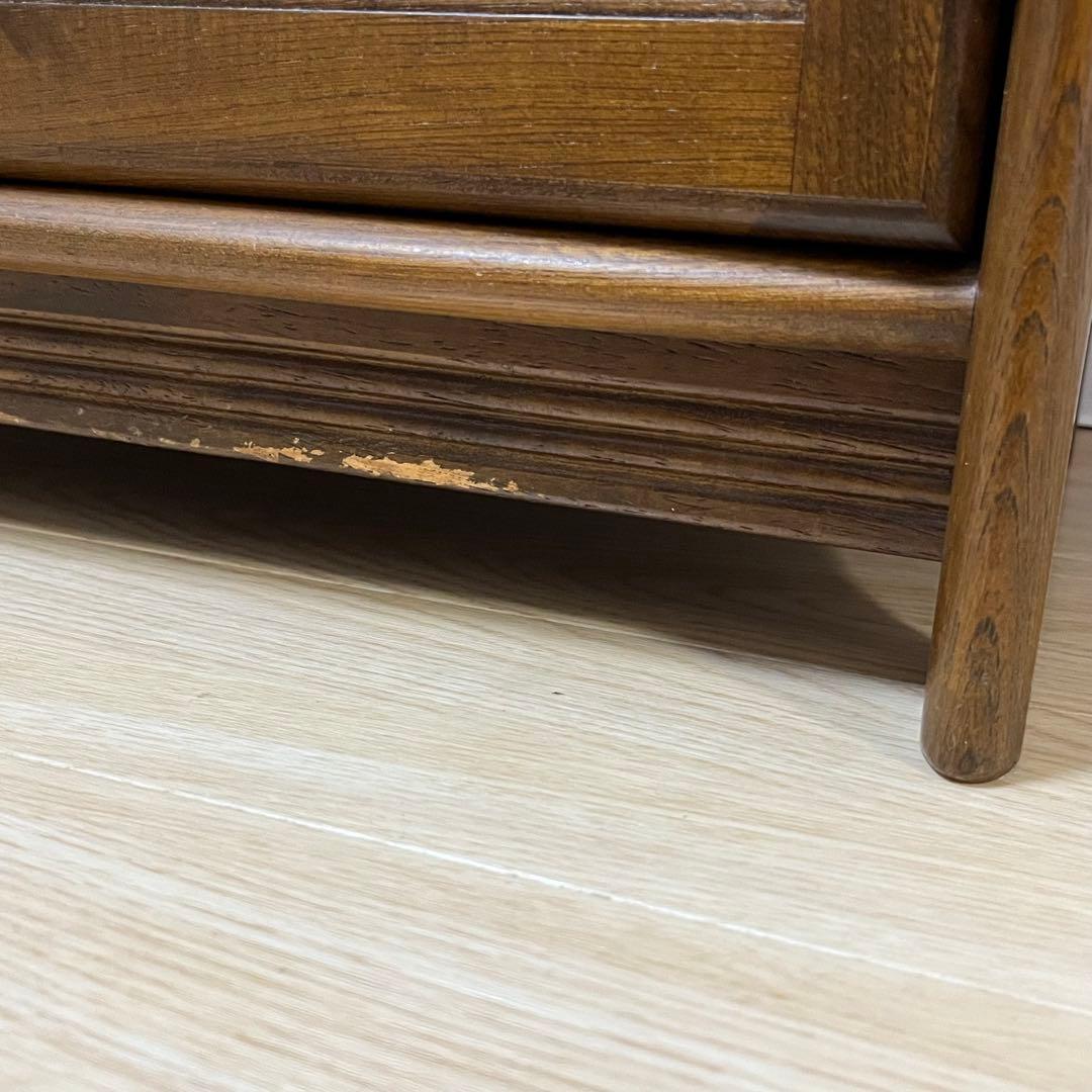 美品 Karimoku カリモク 木製 電話台 キャビネット飾り棚