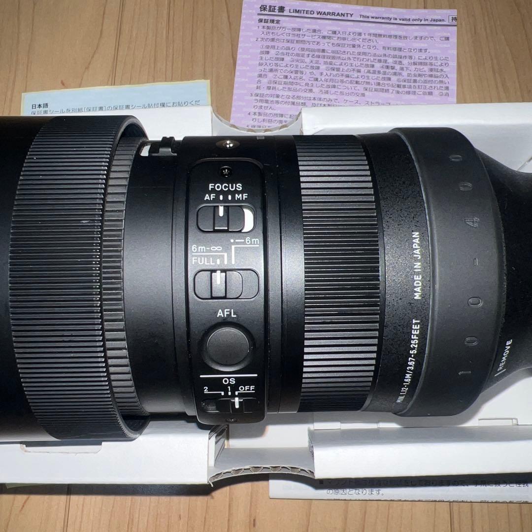 sigma 100-400mm f5-6.3 DG DN OS美品