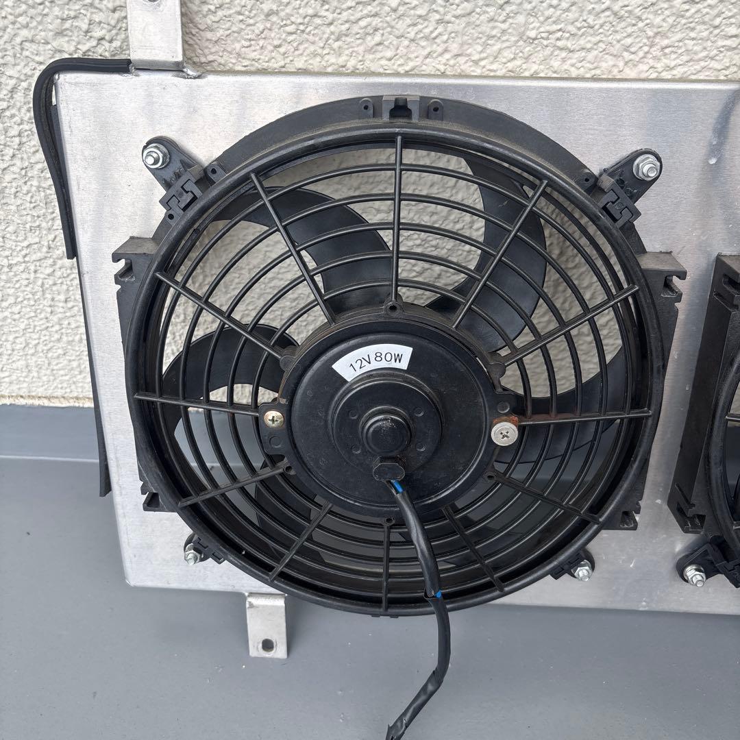 na6ce/na8用　シュラウド付き社外ラジエター電動ファン