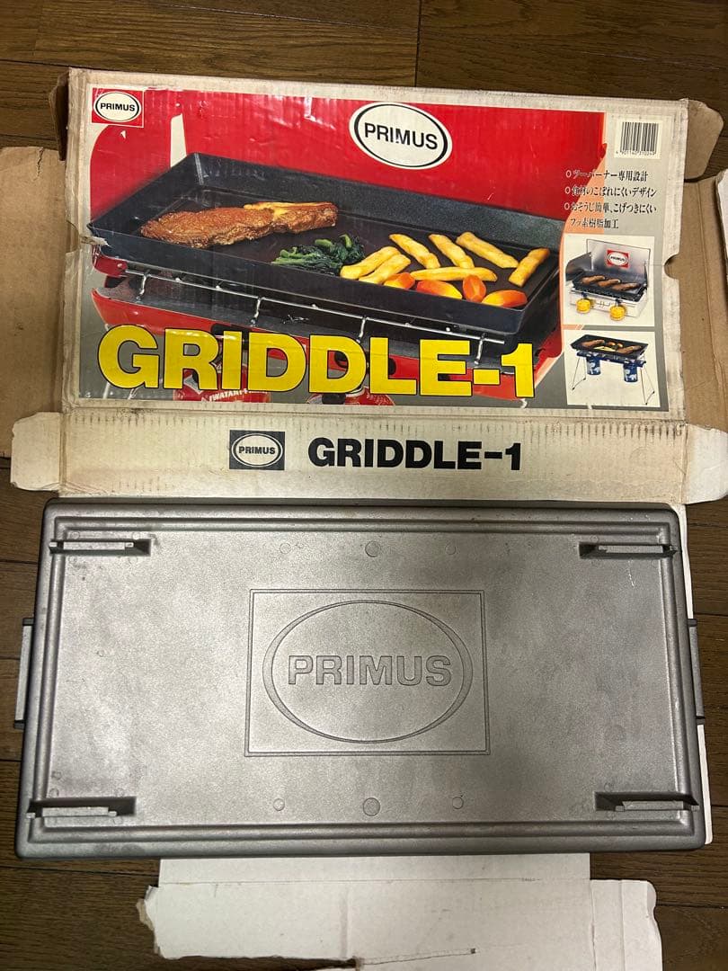 イワタニ プリムス ツーバーナーコンロ　P-2CA ＆ 専用グリル&OD缶2缶付