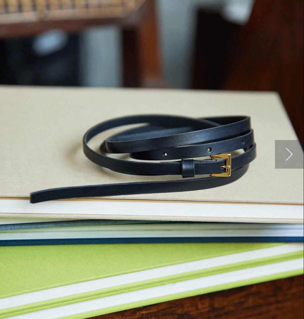 【美品】Whim Gazette ウィムガゼット♡レザーナローベルト