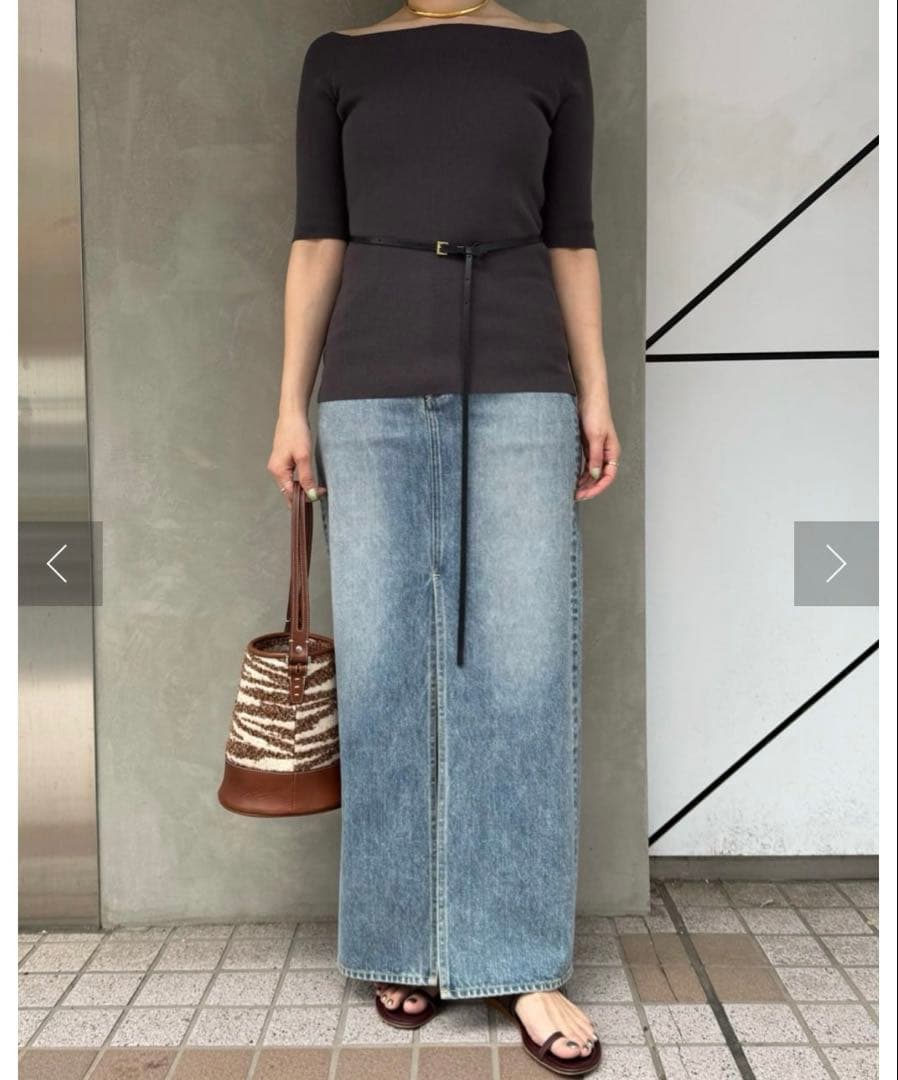 【美品】Whim Gazette ウィムガゼット♡レザーナローベルト