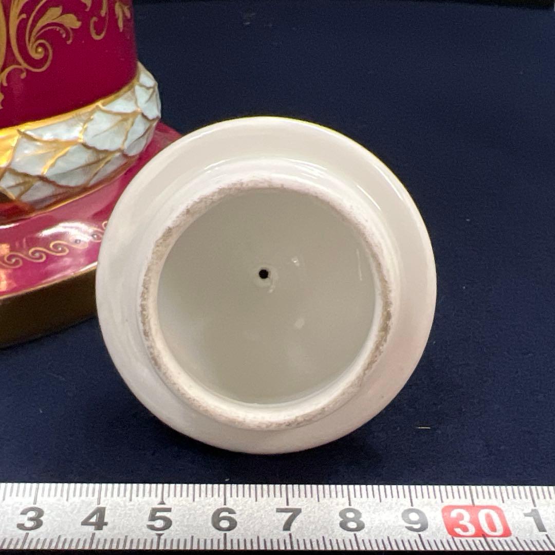 ロイヤルヴィエナ　手描総金彩フラワーベース　高さ約48㎝　東Y7-0822⭐︎2F