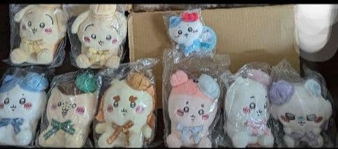 ちいかわ お座りぬいぐるみ サンリオ ぷちミニマスコット ハチワレハローキティ