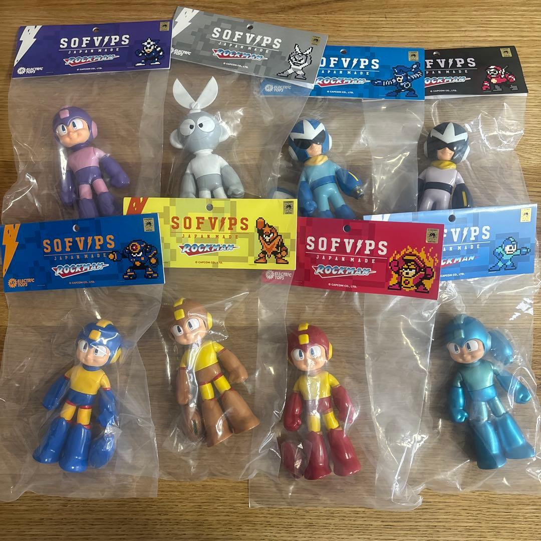 【新年特価】SOFVIPS ロックマン ソフビフィギュア 8体セット【値下げ中】