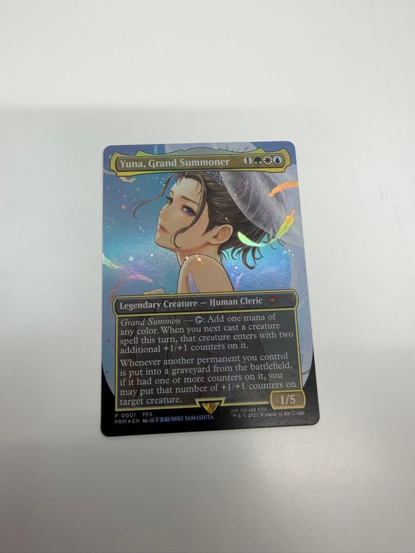 MTG 大召喚士、ユウナ　コマンダーリーグ　プロモ 英語版