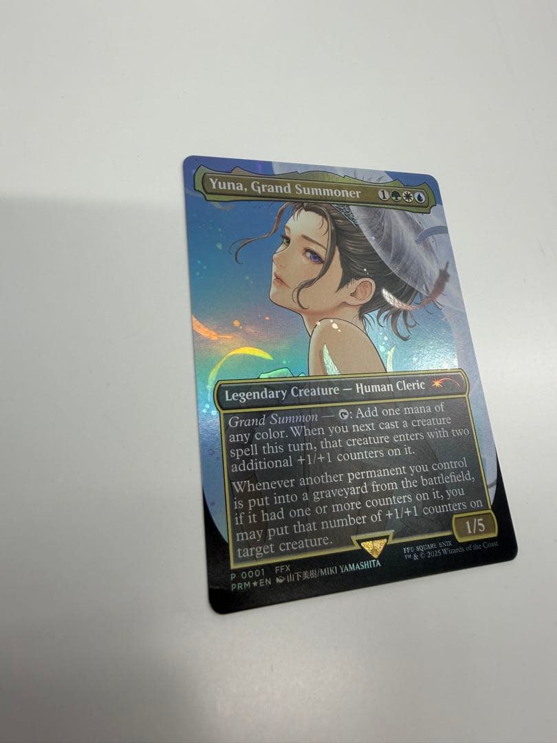 MTG 大召喚士、ユウナ　コマンダーリーグ　プロモ 英語版