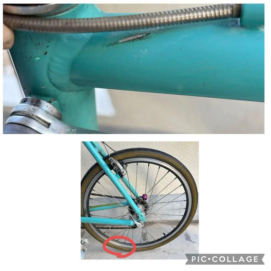 大阪鶴見区直接引取り　ビアンキ ミニベロ8 Lepre チェレステ