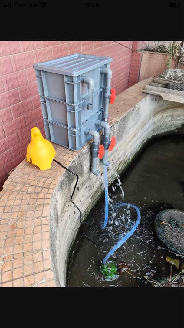 45wポンプ付き池フィルター万能濾過装置 池フィルター最高濾過装置大送料込み