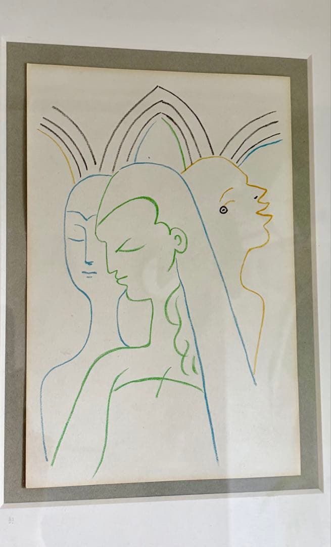 【希少】ジャン・コクトー 「タイトル不明」リトグラフ