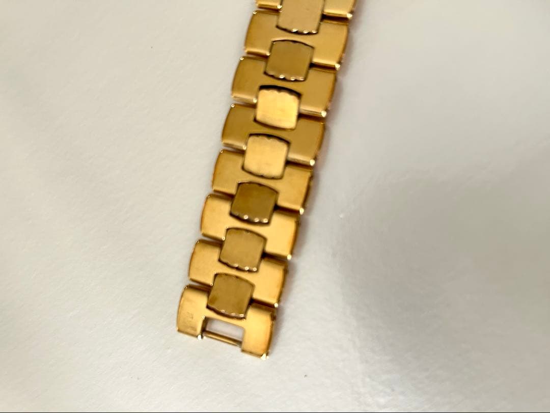 【稼働品】クリスチャンディオール　 オクタゴン　ゴールド文字盤　CDロゴ