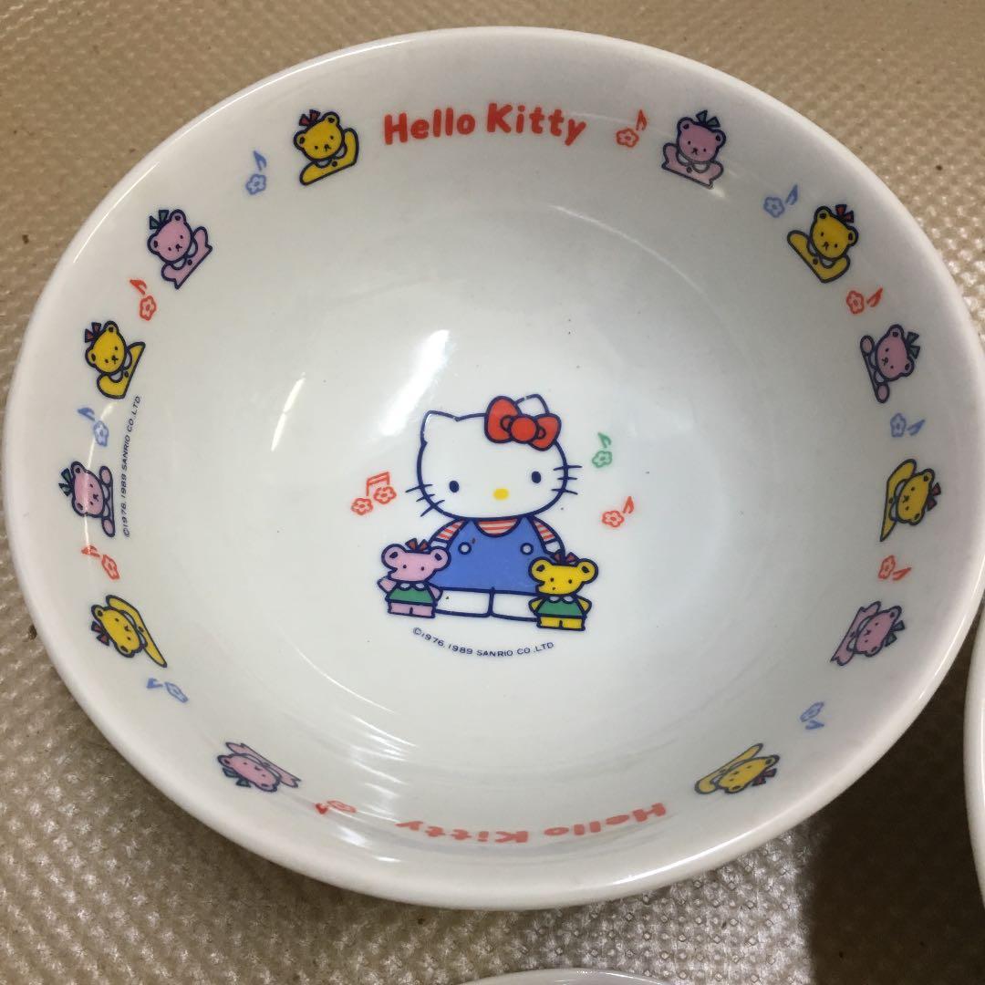 0742 ハローキティ Hello Kitty ラーメン どんぶり レンゲ 2客