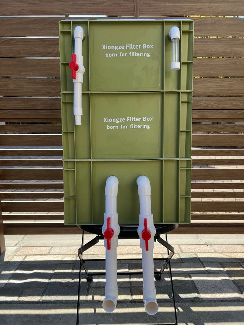 三段式万能濾過装置、濾過層濾過飼育 濾過装置、外部フィルター