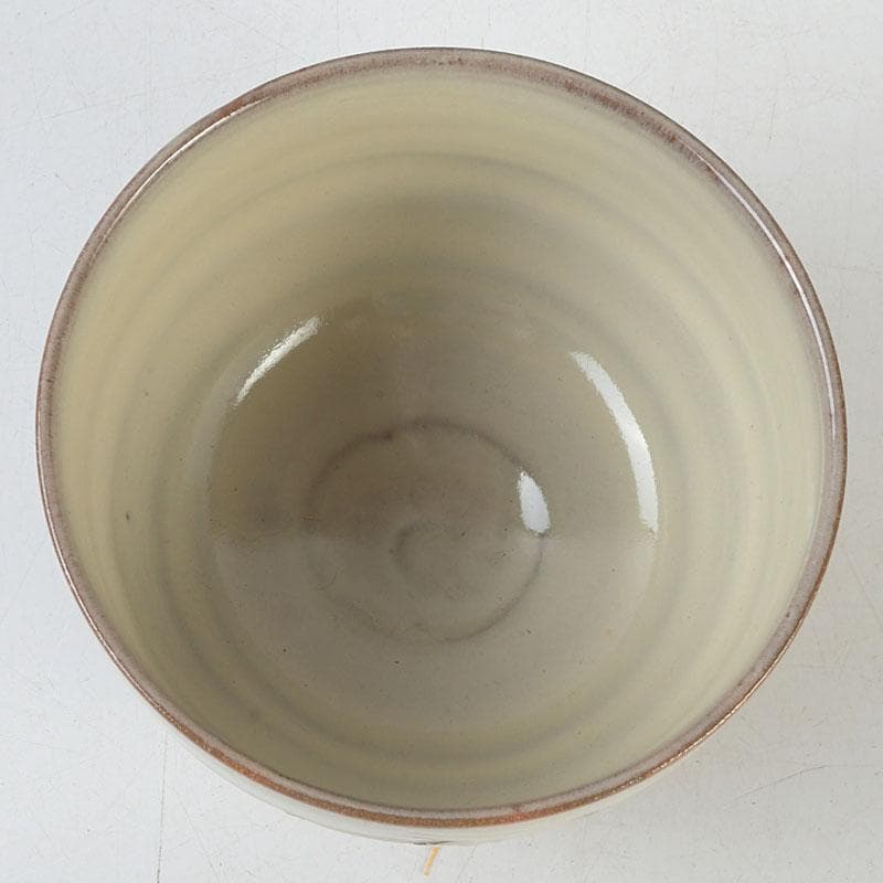 茶道具　赤膚焼　大塩昭山造　茶碗　共布共箱　V　9603