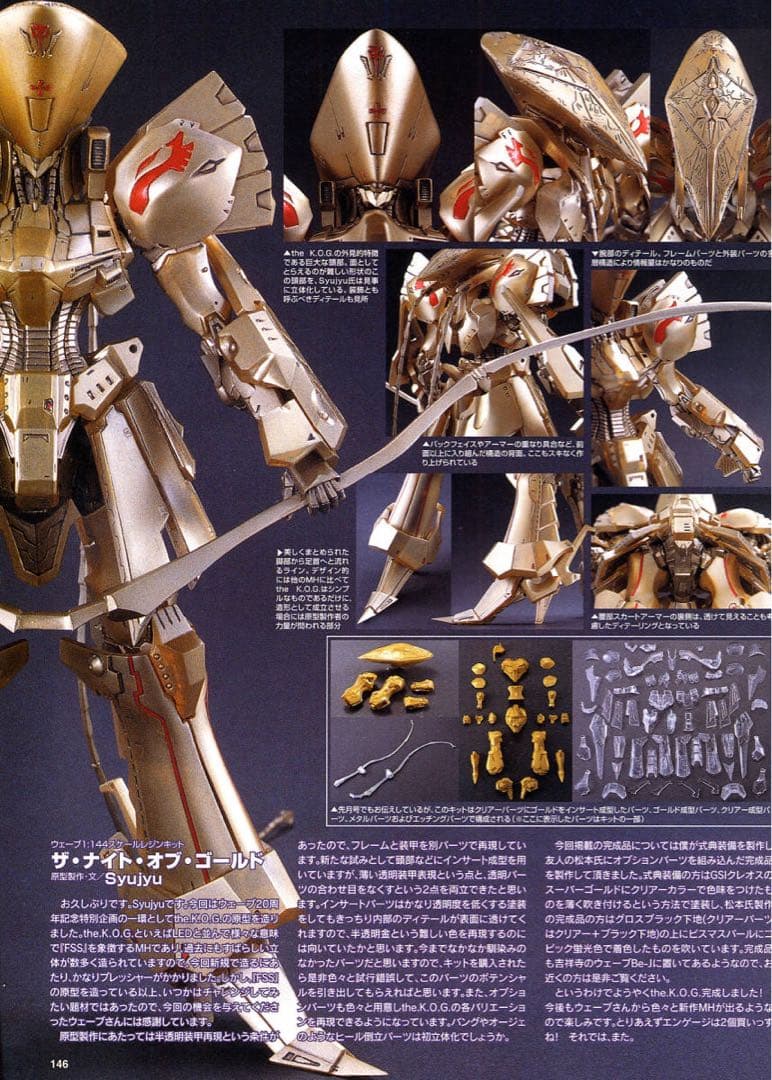 ウェーブ20周年記念 ナイトオブゴールド永野護 fss ガレージキット　kog